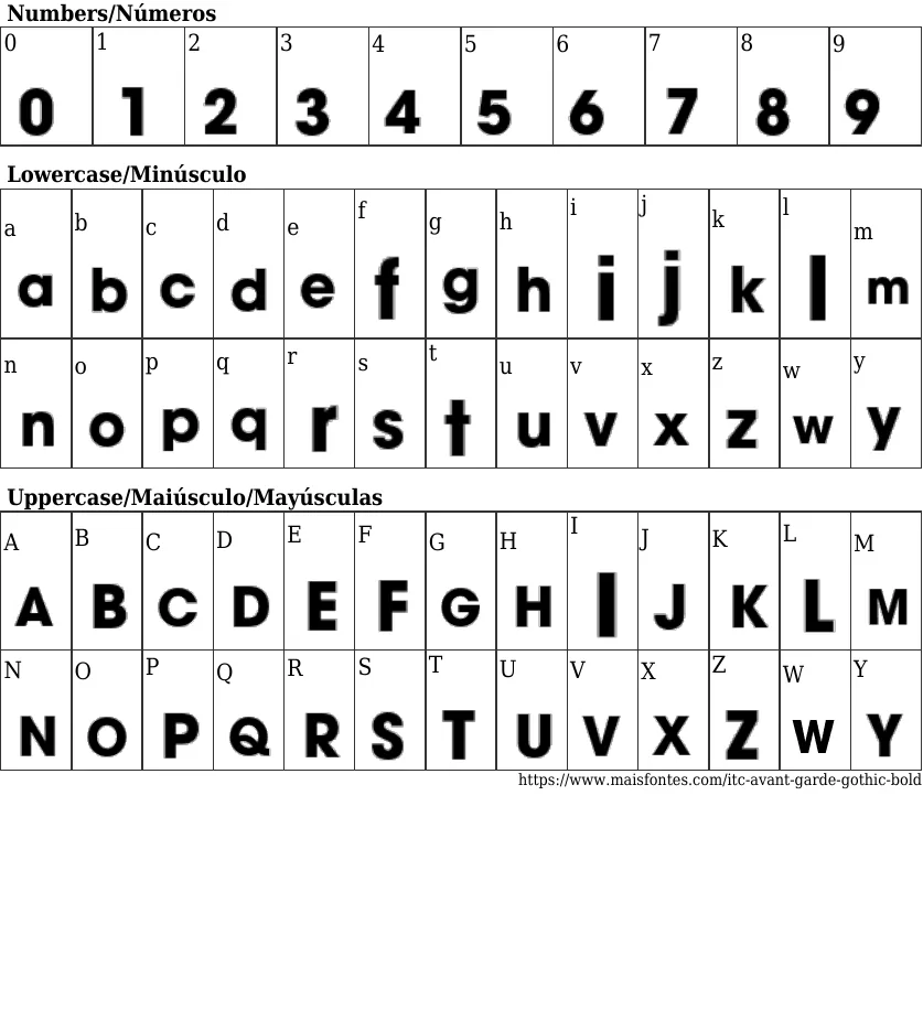 Font Itc Avant Garde Gothic Bold Free Maisfontes Com