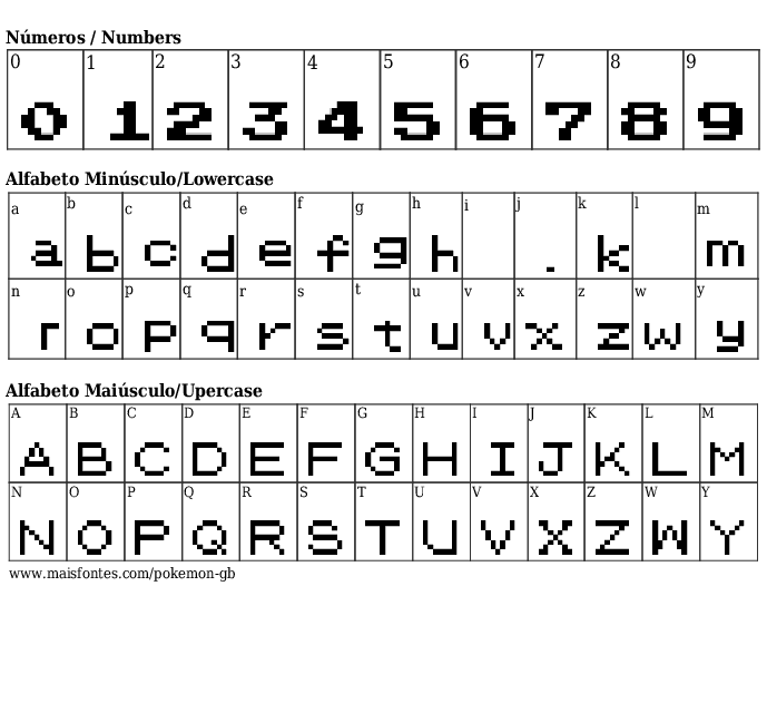 Pokemon Gb Free Font Maisfontes Com
