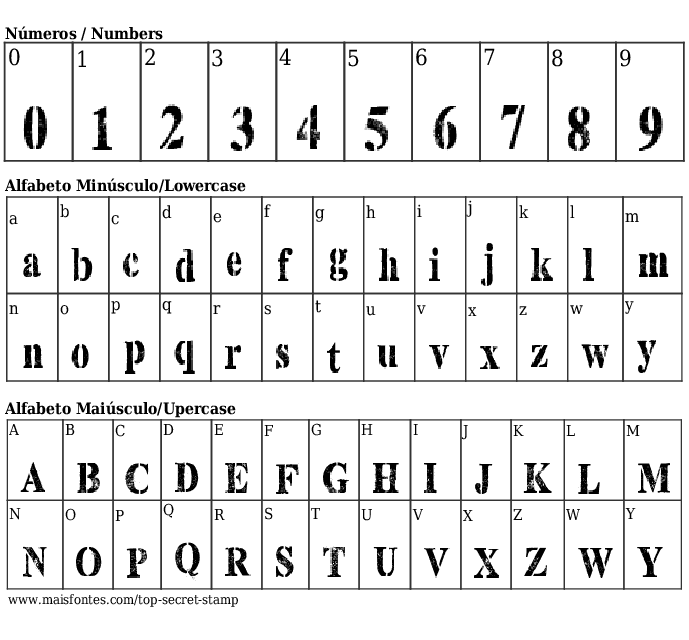 Top Secret Stamp Font Maisfontes Com
